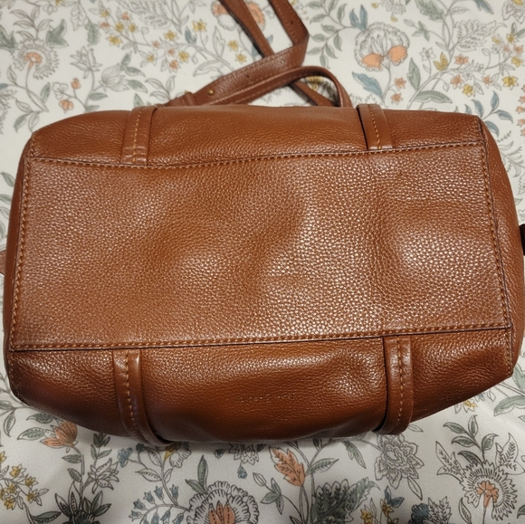 Vera Bradley Brown Leather Mallory Sachel - Picture 4 of 13